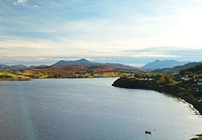Enjoy amazing views and scenery from Taransay Luxury Guest House in Portree on the Isle of Skye
