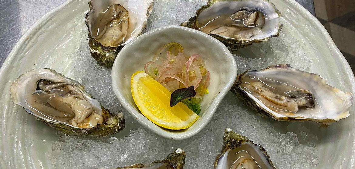 Fresh Scottish seafood is available at the Taransay House Luxury Guest House restaurant