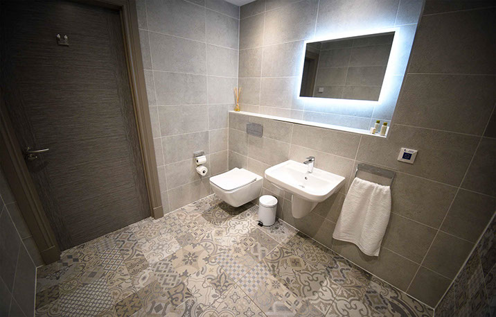 Luxury modern en suite bathrooms are available at our luxury bed and breakfast accommodation in Portree