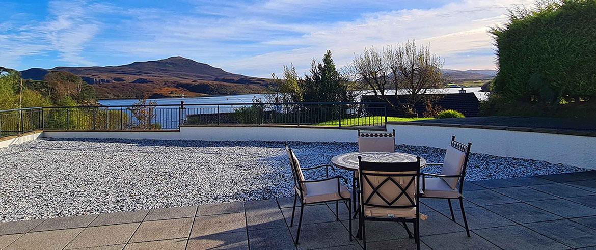 Enjoy stunning sea views from our luxury bed and breakfast accommodation in Portree