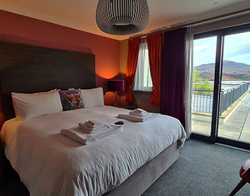 Wake up to sea views from Taransay House Super King Size Double Bedrooms