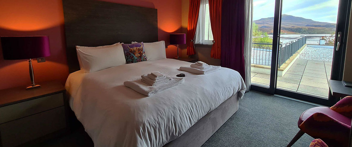 Our Luxury Bed and Breakfast Accommodation offers stunning sea and mountain views of Portree