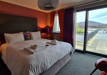 Our Luxury Bed and Breakfast Accommodation offers stunning sea and mountain views of Portree