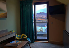 Enjoy stunning sea views at Taransay House Bed and Breakfast Accommodation in Portree